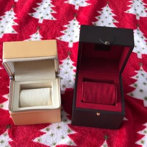 Authentic Louis Vuitton watch boxes.